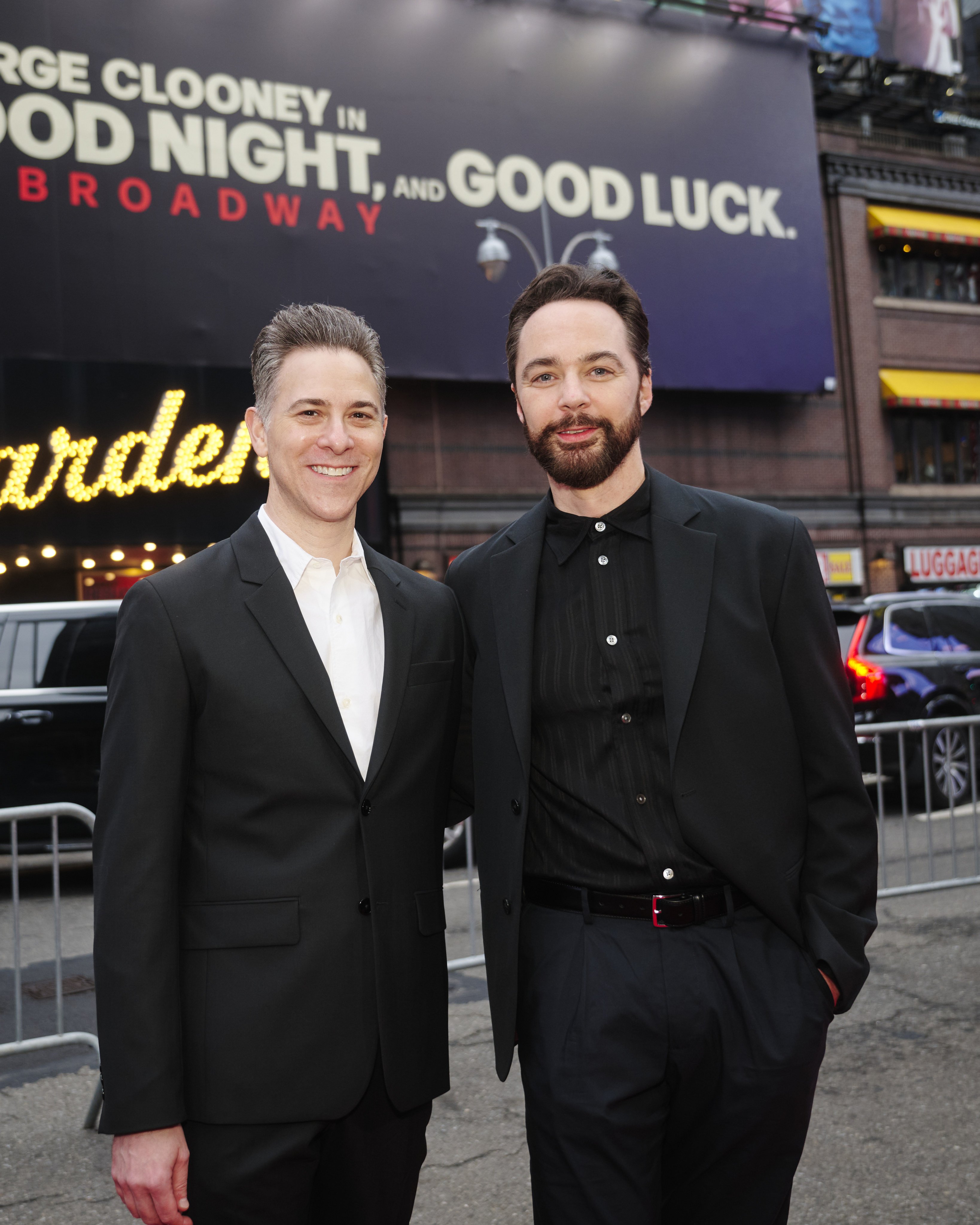 Big Bang Theory actor Jim Parsons and husband Todd Spiewak in 2025; they’ve been together since 2002. Photo: Getty Images